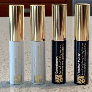 4 set Estée Lauder Sumptuous&Double Wear mascaras